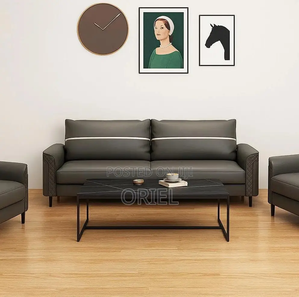 Office Sofa; High-Back 5-Seater Executive Office Sofa
