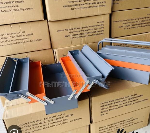 Heavy Duty Cantilever Metal Toolbox - thumbnail 3