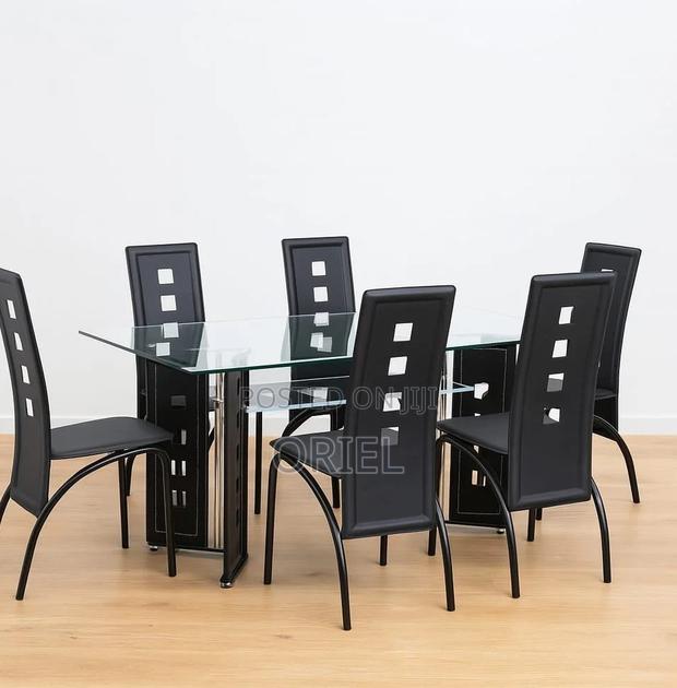 Dining Tables; Modern Finish 6-Seater Kitchen Dining Table - thumbnail 12