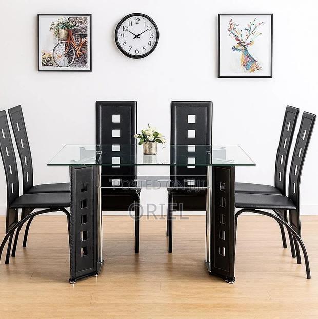 Dining Tables; Modern Finish 6-Seater Kitchen Dining Table - thumbnail 13