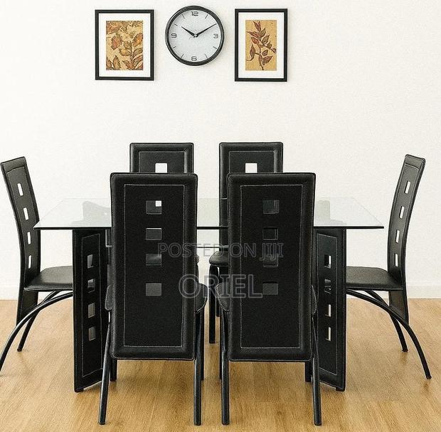 Dining Tables; Modern Finish 6-Seater Kitchen Dining Table - thumbnail 15