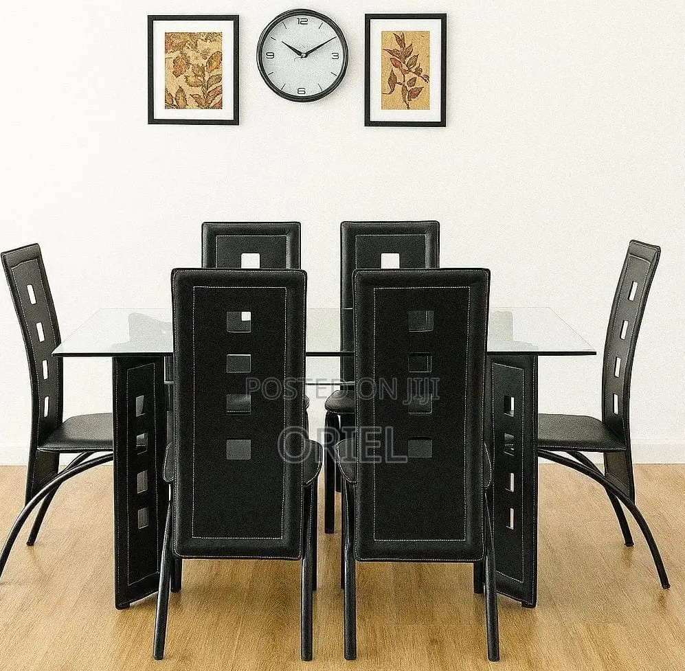 Dining Tables; Modern Finish 6-Seater Kitchen Dining Table