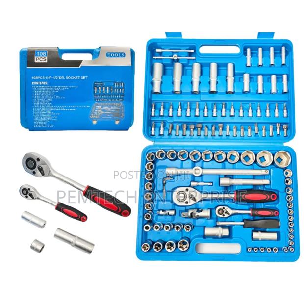 108-Piece Ratchet Wrench and Socket Set - thumbnail 3