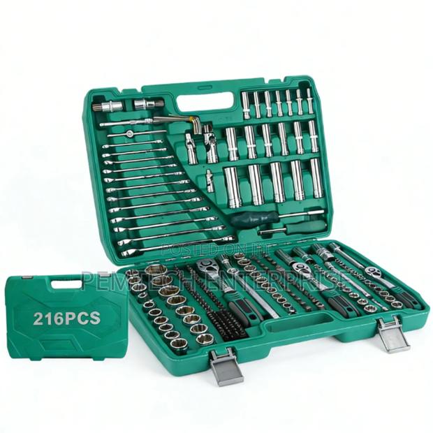 216-Piece Socket and Ratchet Wrench Tool Set - main view