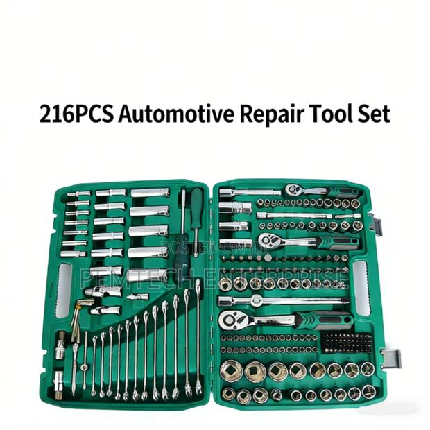 216-Piece Socket and Ratchet Wrench Tool Set - thumbnail 2