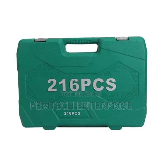 216-Piece Socket and Ratchet Wrench Tool Set - thumbnail 3