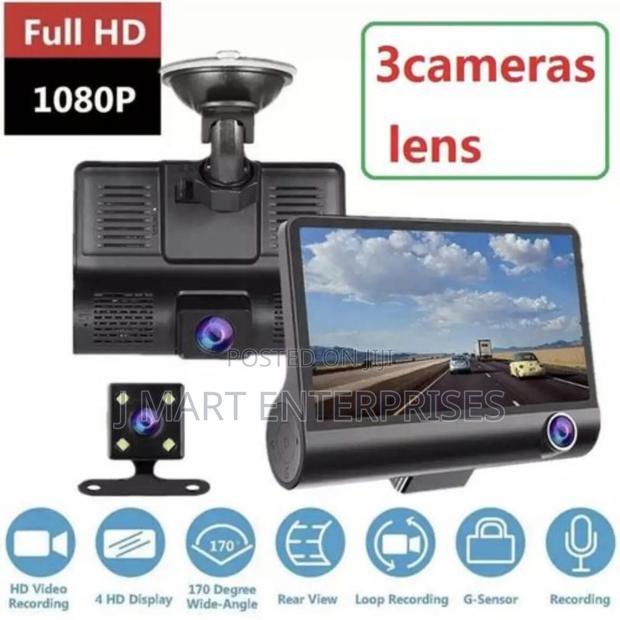 Dash Camera for Car, Mirror With Night Vision Parking Assistance