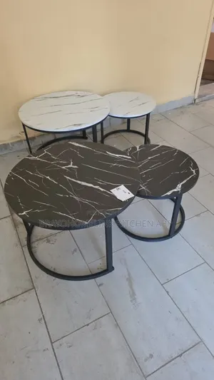 Nesting Coffee Table Marble Effect