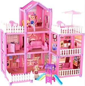 162pcs Doll House With Furniture