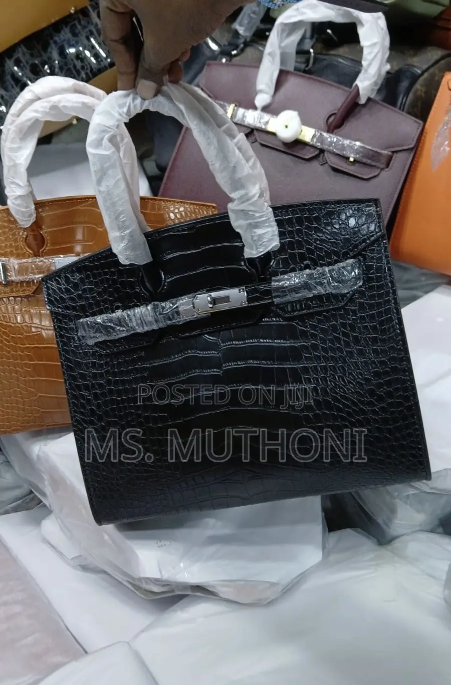 Alligator Design Hermès Dupe Birkin Bag