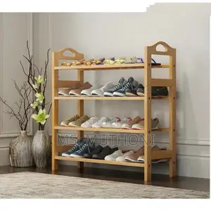 Simple Entryway Bamboo Shoe Rack 4 Layer*