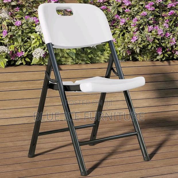 White Outdoor Folding Chair - main view