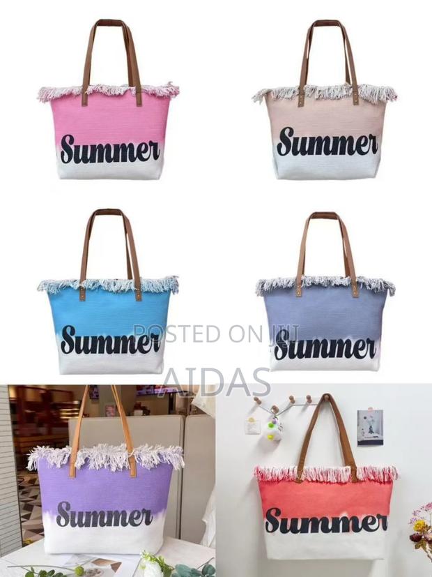 Summer" Branded Canvas Tote Bags - thumbnail 2