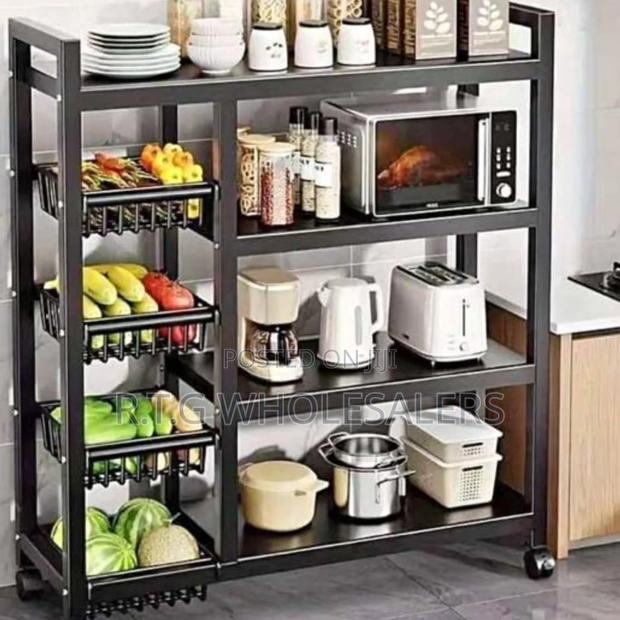 90 Cm Kitchen Rack Stand for Microwave Fruits