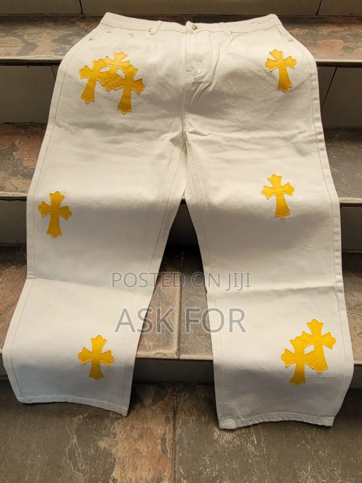 Chrome Heart Jeans for Sale