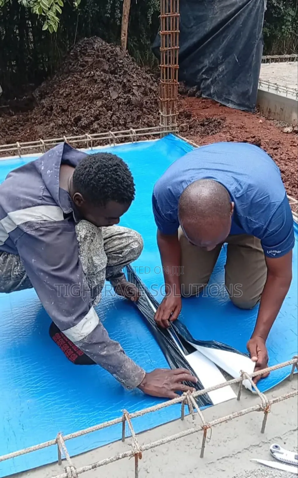 Foundation Waterproofing — Advanced DPM Sheets Application