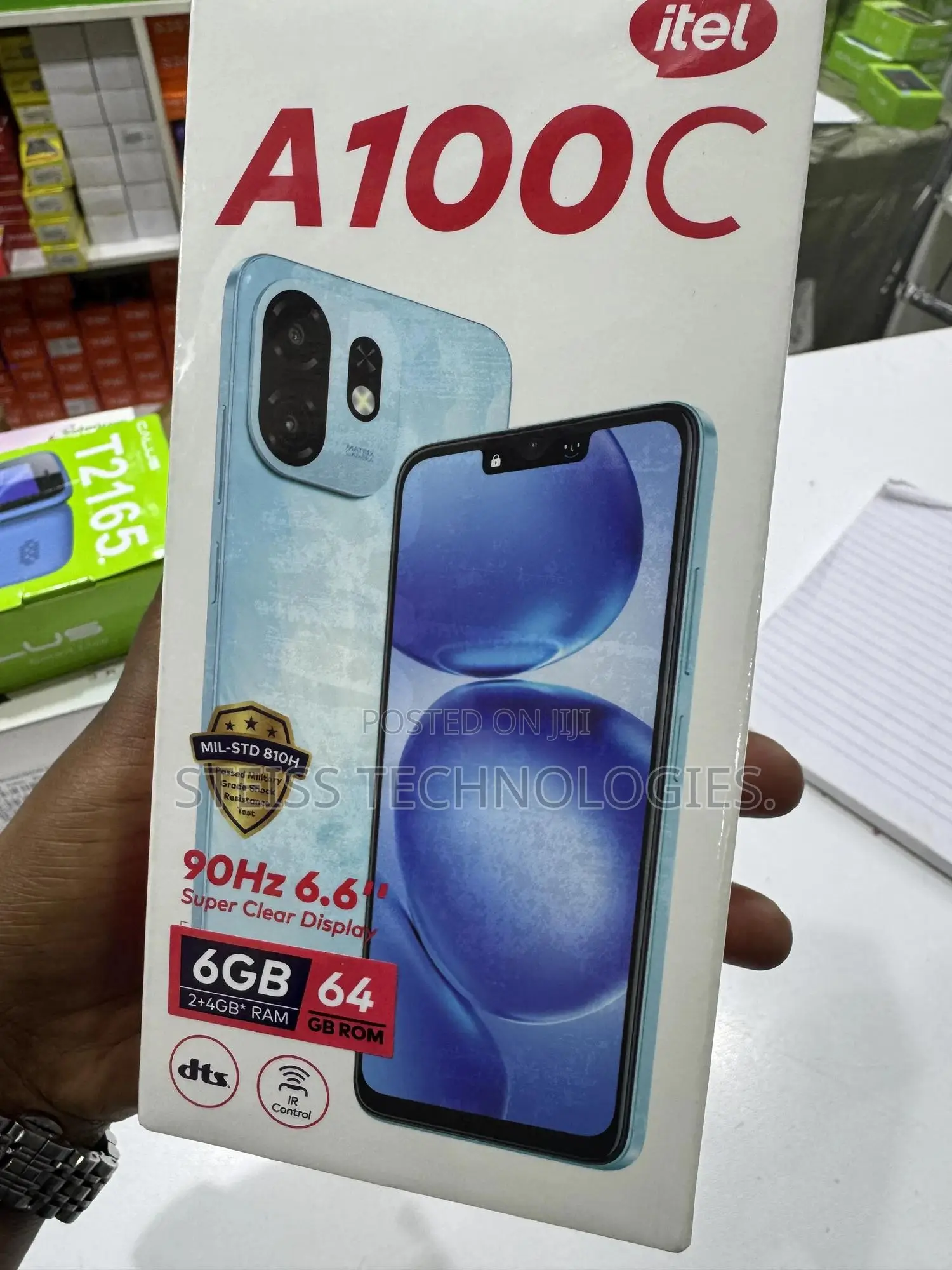 New Itel A100C 64 GB Black