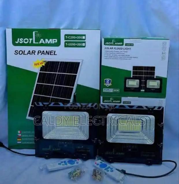 Outdoor Jsot 300w Dual Head Solar Floodlight System Ky4r - main view