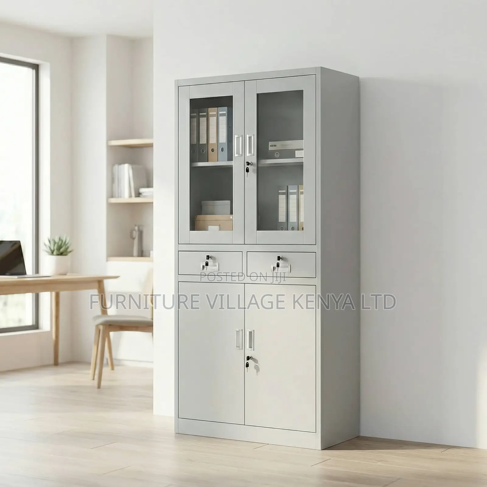 Office Cabinet; 2-door Office Filing Cabinet With 2-drawers