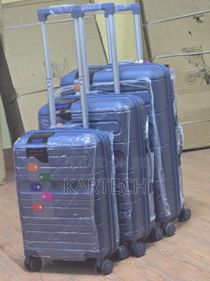 3pcs Durable Abs Luggage/ Suitcase Set – Large, Medium Cabin Size - thumbnail 2