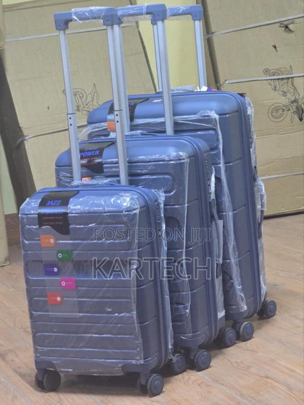 3pcs Durable Abs Luggage/ Suitcase Set – Large, Medium Cabin Size - main view