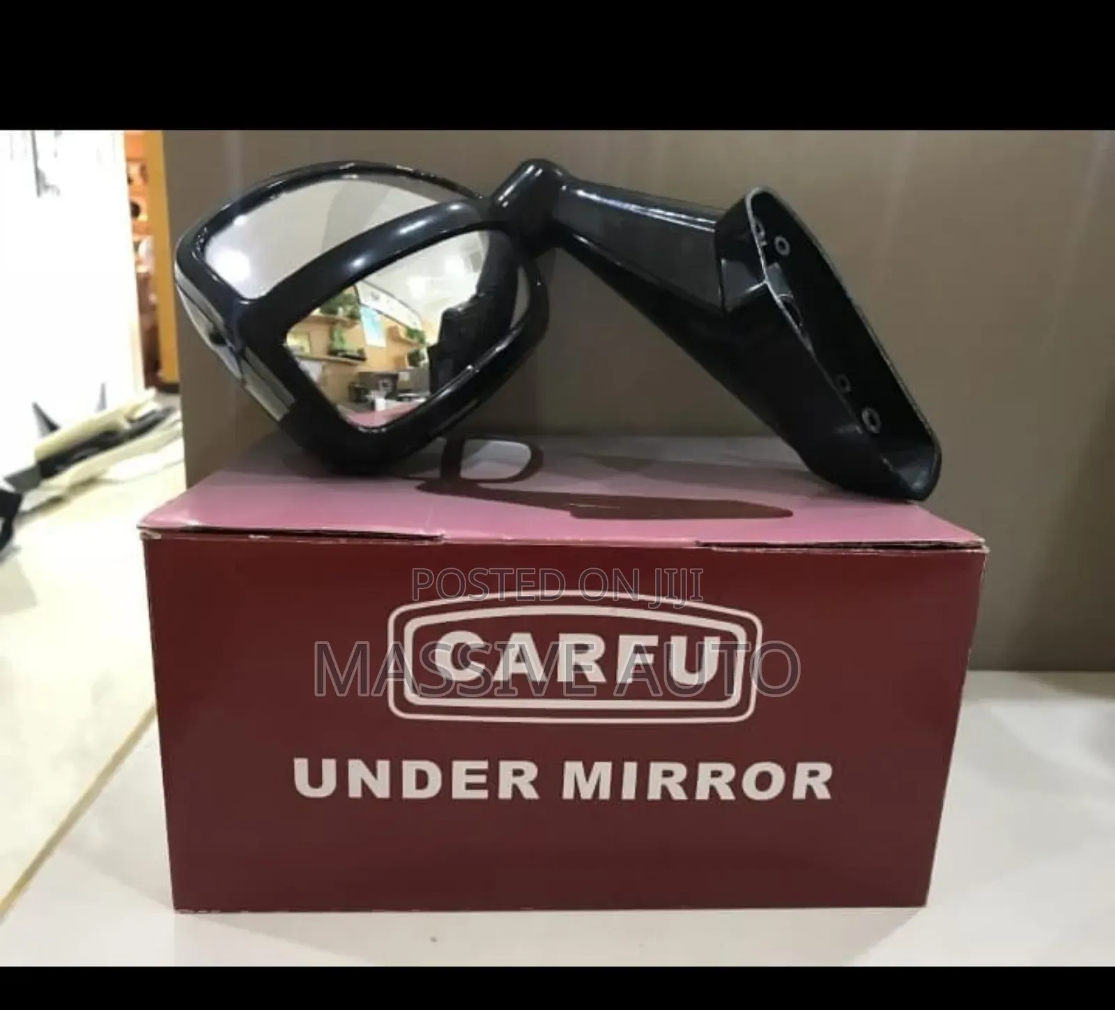 Black Universal Bonet Rear View Mirror/ Under Mirror