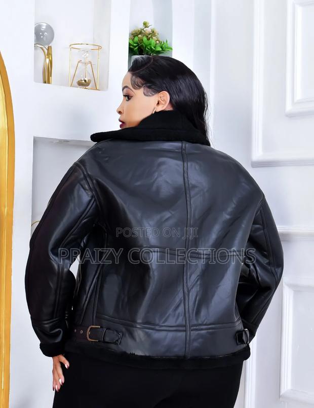 Classy Faux Leather Jacket —Unisex - thumbnail 5