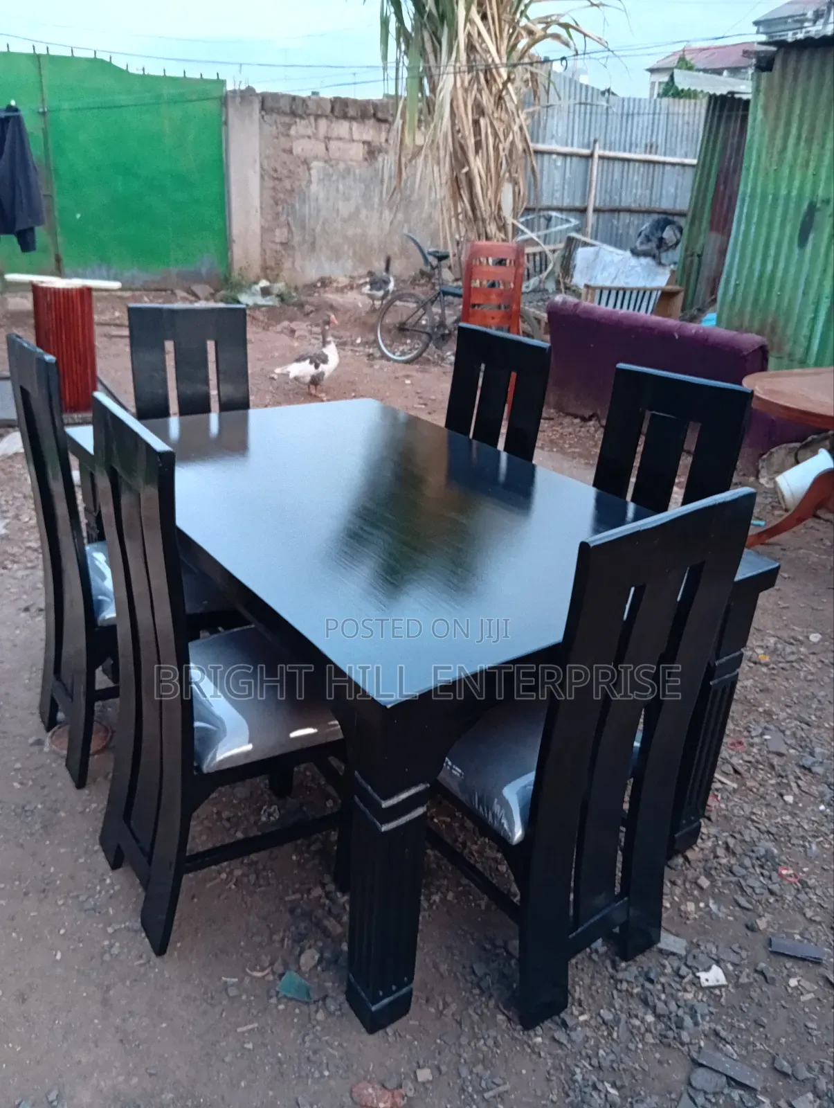 Clean Black Dining Tables 6 Seater