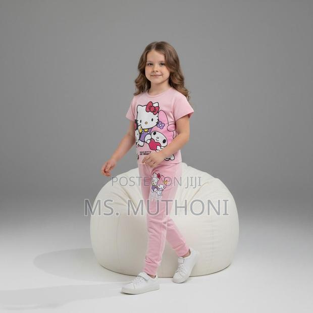 *Girls 2 Pc Pink Hello Kitty* 3-10 Yrs