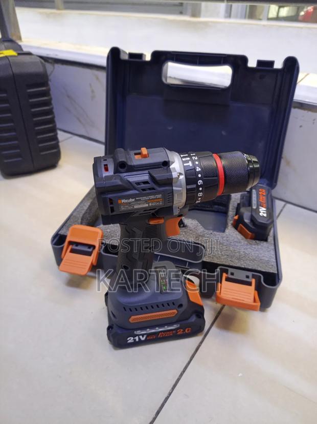 Kzubr 21v Brushless 2 Speed Cordless Drill With 2 Batteries