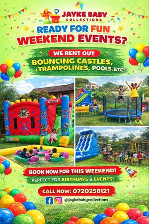 Trampoline Bouncing Castle for Hire | Birthdays Events - thumbnail 2