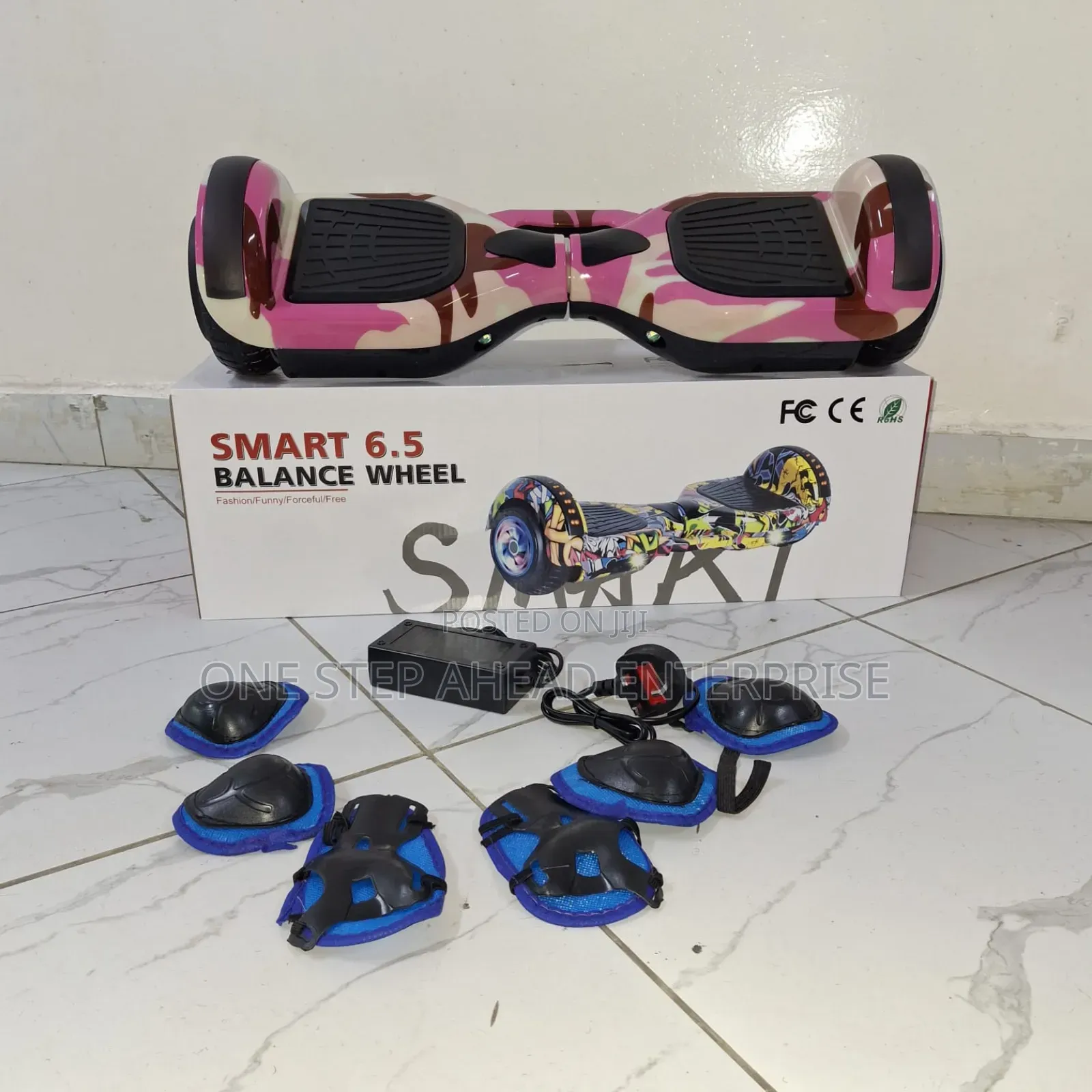 6.5 Inch Hoverboard( Protective Gears) Pink Design