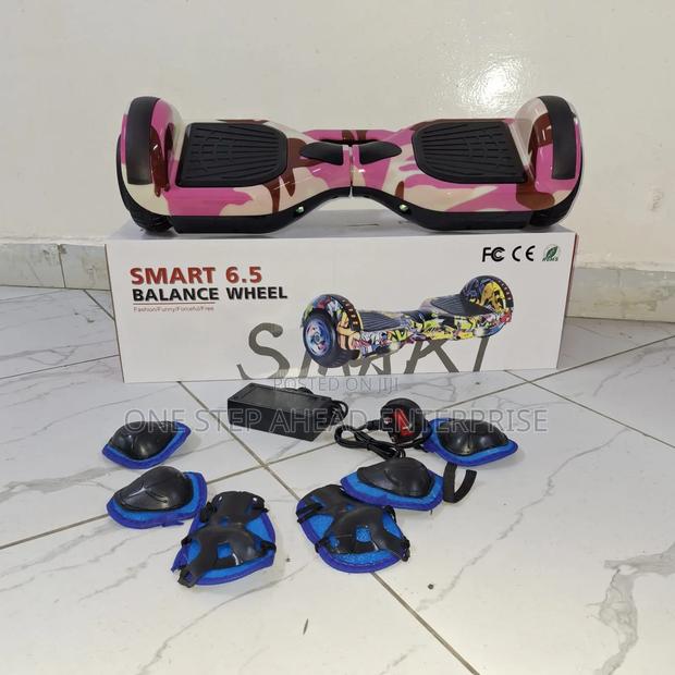 6.5 Inch Hoverboard( Protective Gears) Pink Design - main view