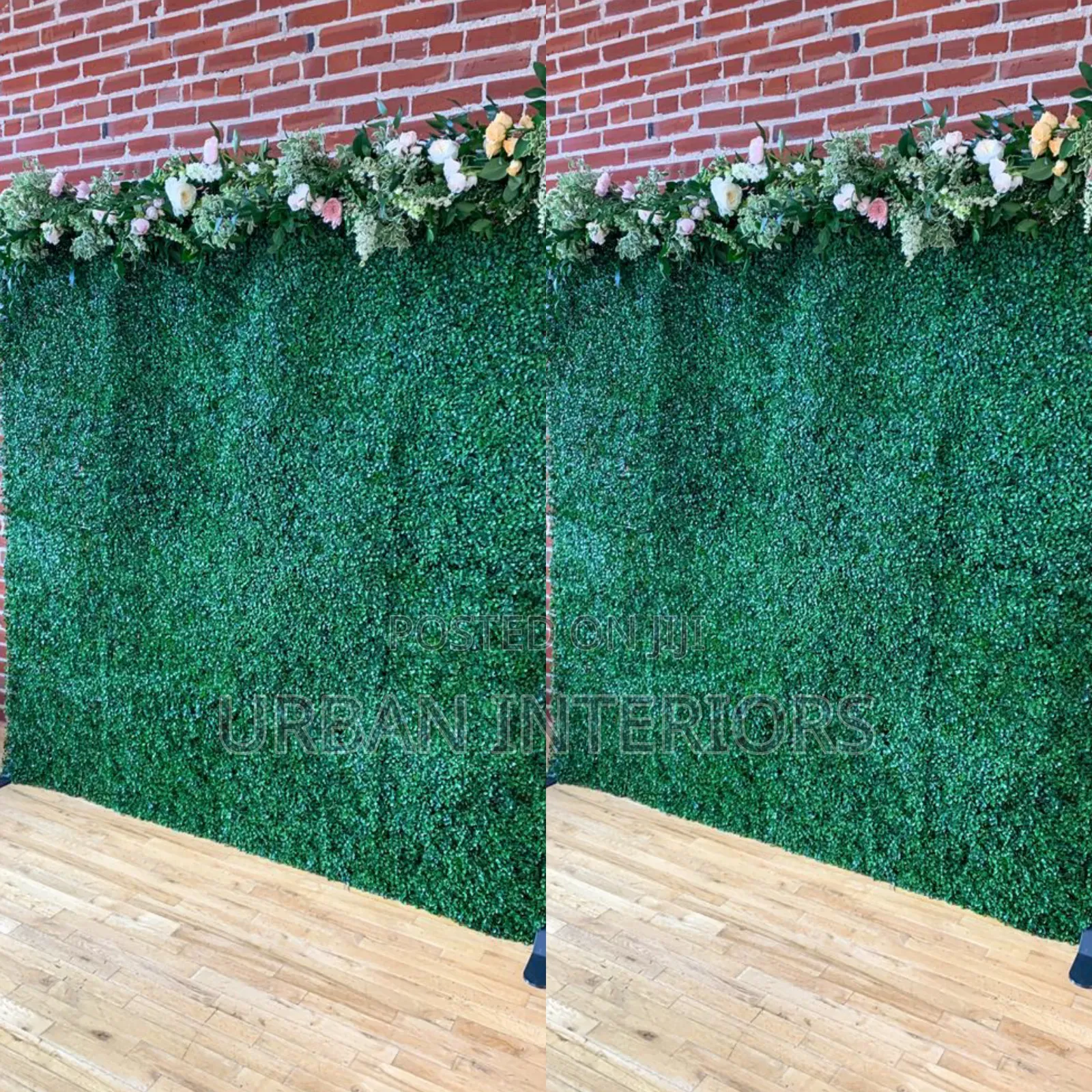 Flowered Green Backdrops Flowered Green Backdrops