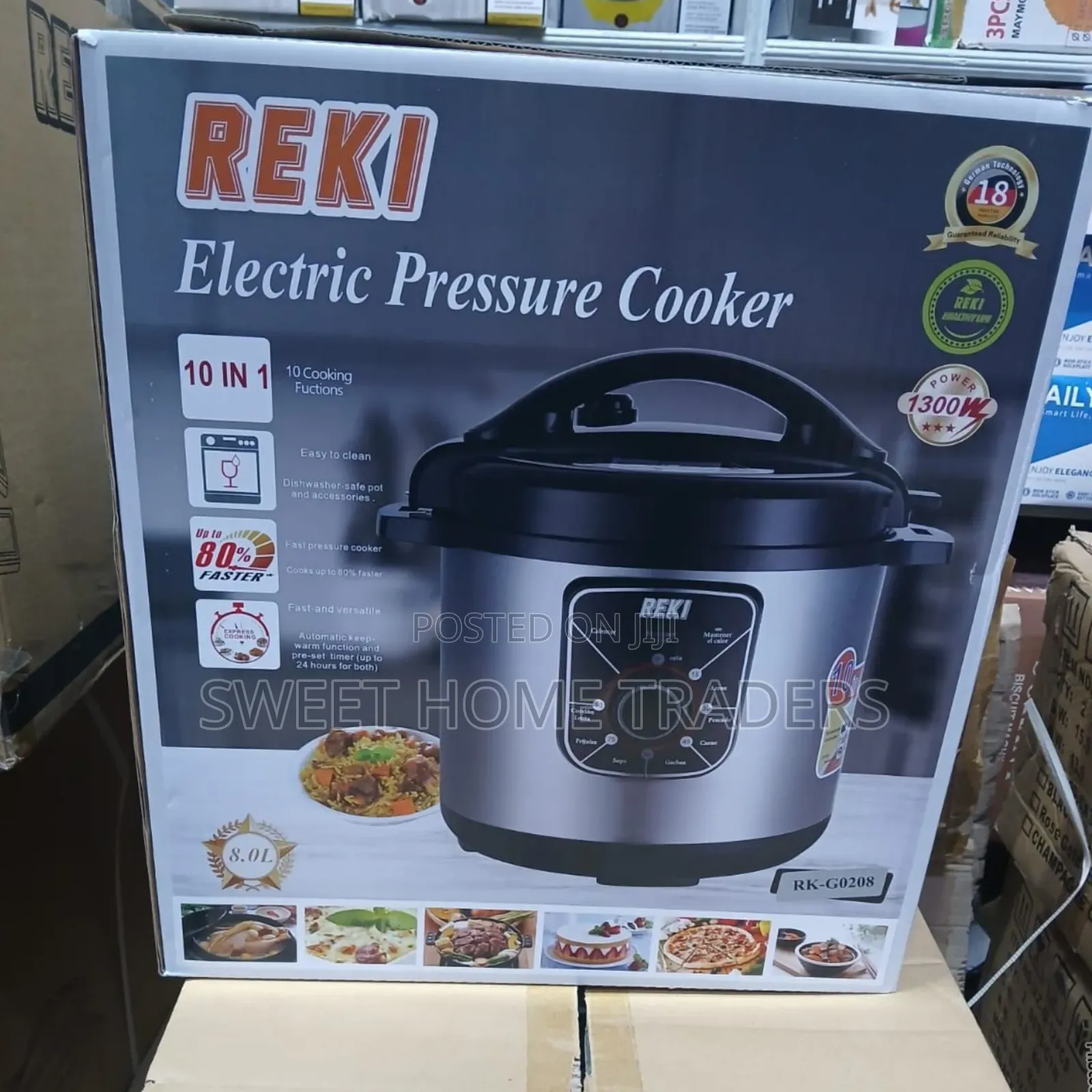 Reki Electric Pressure Cooker 8l
