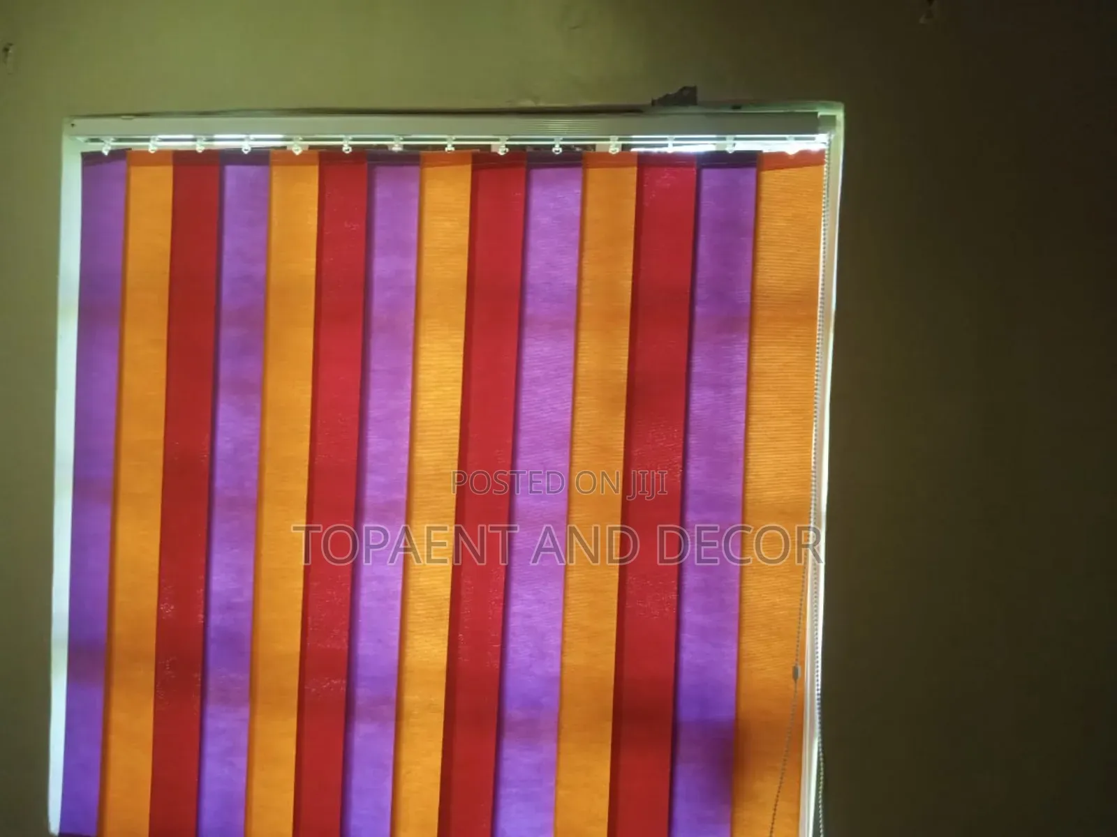 Colour Patterned Vertical Blinds