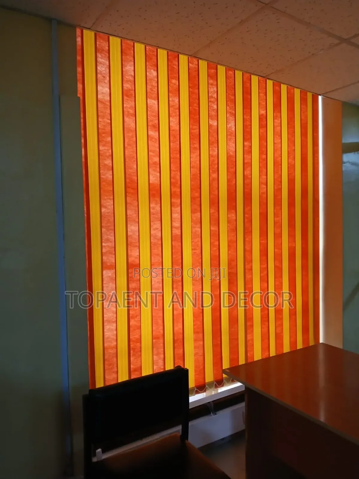 Orangered Mixture Office Blinds