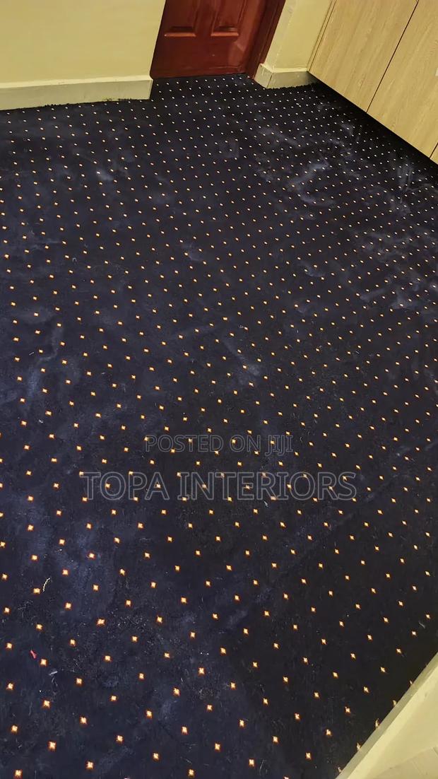 Dark Blue Thick High Density Executive Wall to Wall Floor Carpets