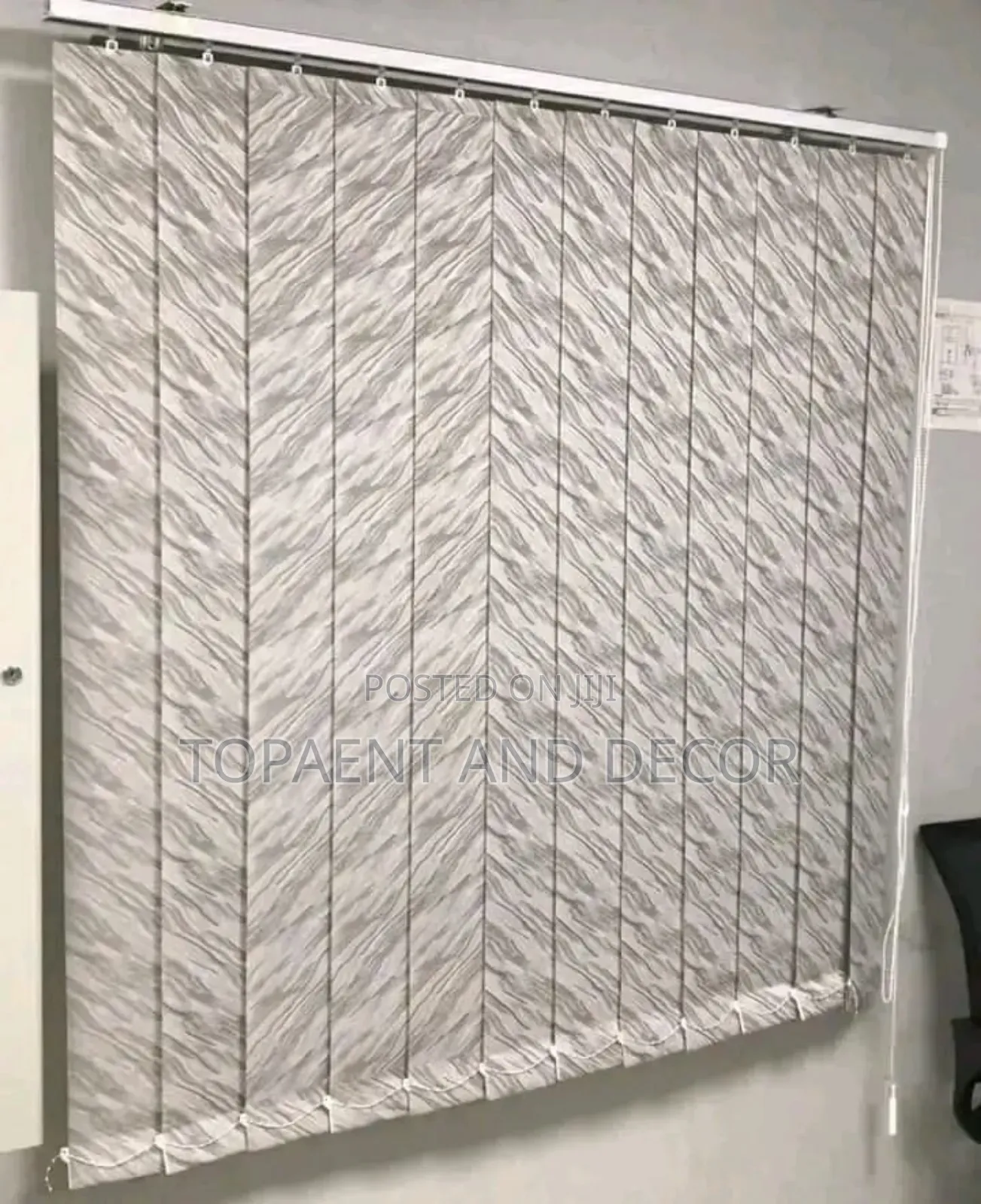 Modern Workspace Vertical Window Blinds