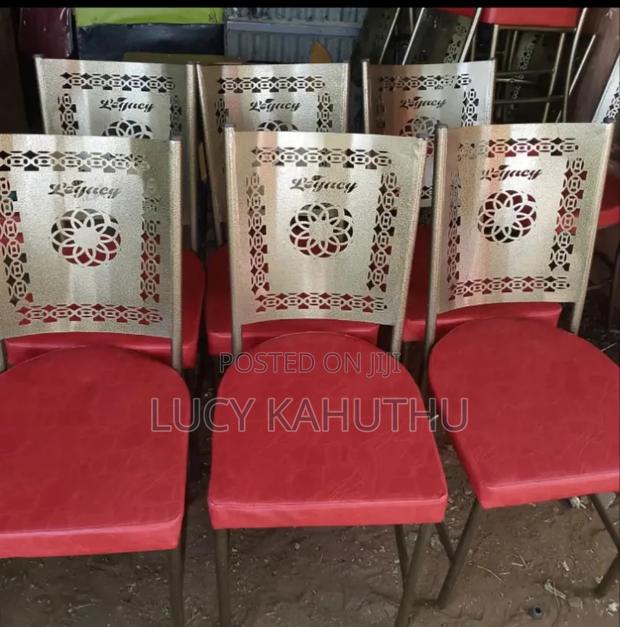 Laser Cut Mabatichairs With Log and Powder Coating Finish