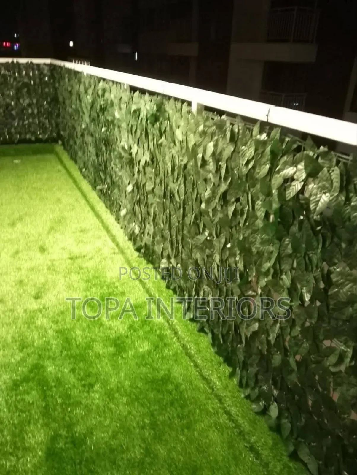 Leafy Green 1mx3m Roll Artificial Balcony Privacy Fence