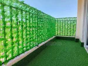 Light Green 1mx3m Roll Balcony Decoration Artificial Privacy Fence