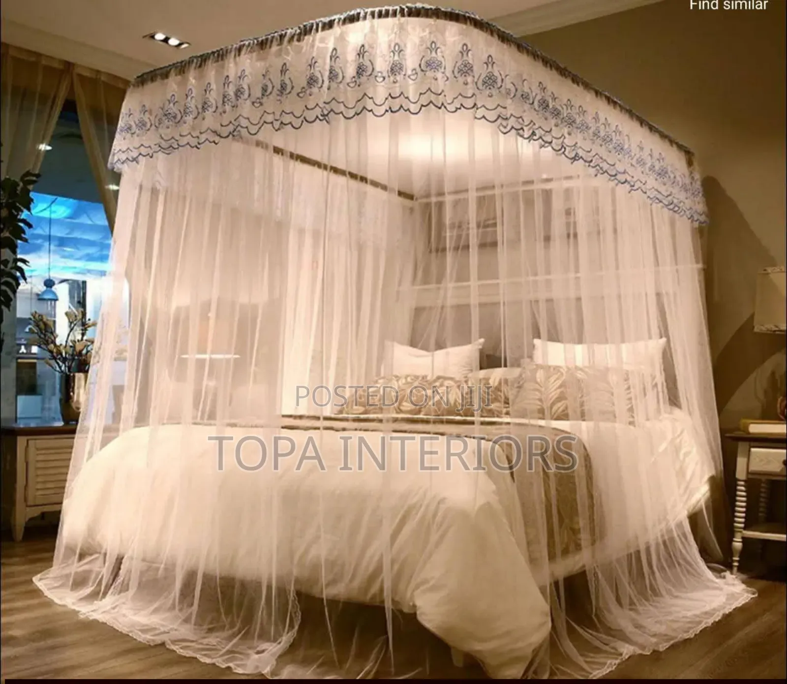 Strong Durable 2 Stand Track Rail Mosquito Net