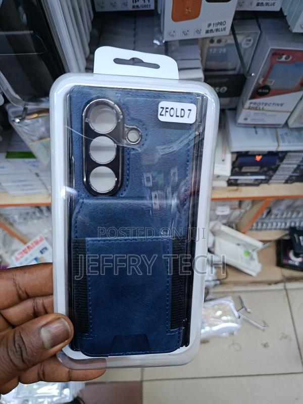 Samsung Galaxy Z Fold7 Genuine Leather Wallet Case, - main view