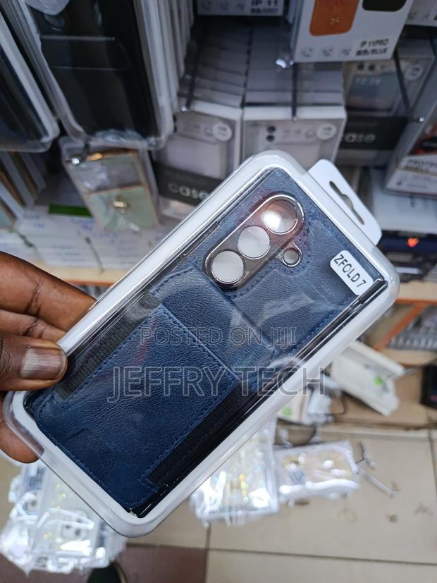 Samsung Galaxy Z Fold7 Genuine Leather Wallet Case, - thumbnail 2