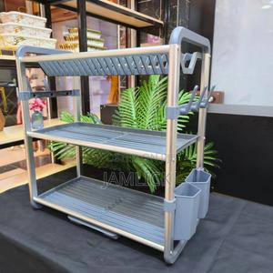 3 Tier Aluminium Dish Rack - Rb - thumbnail 2