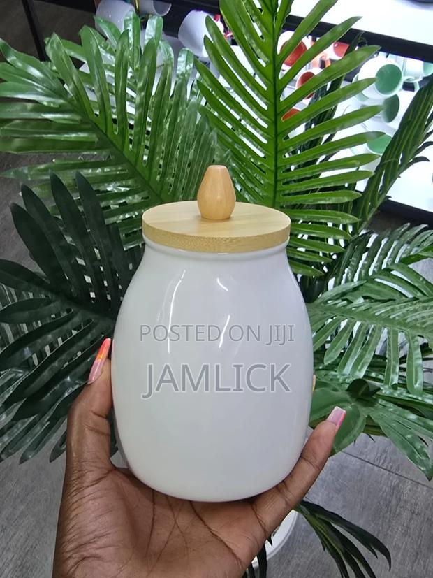 600ml Single Ceramic Canister - Rb - main view