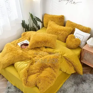 6pc Luxury Designs Velvet Plush Fluffy Duvet Set - Cl