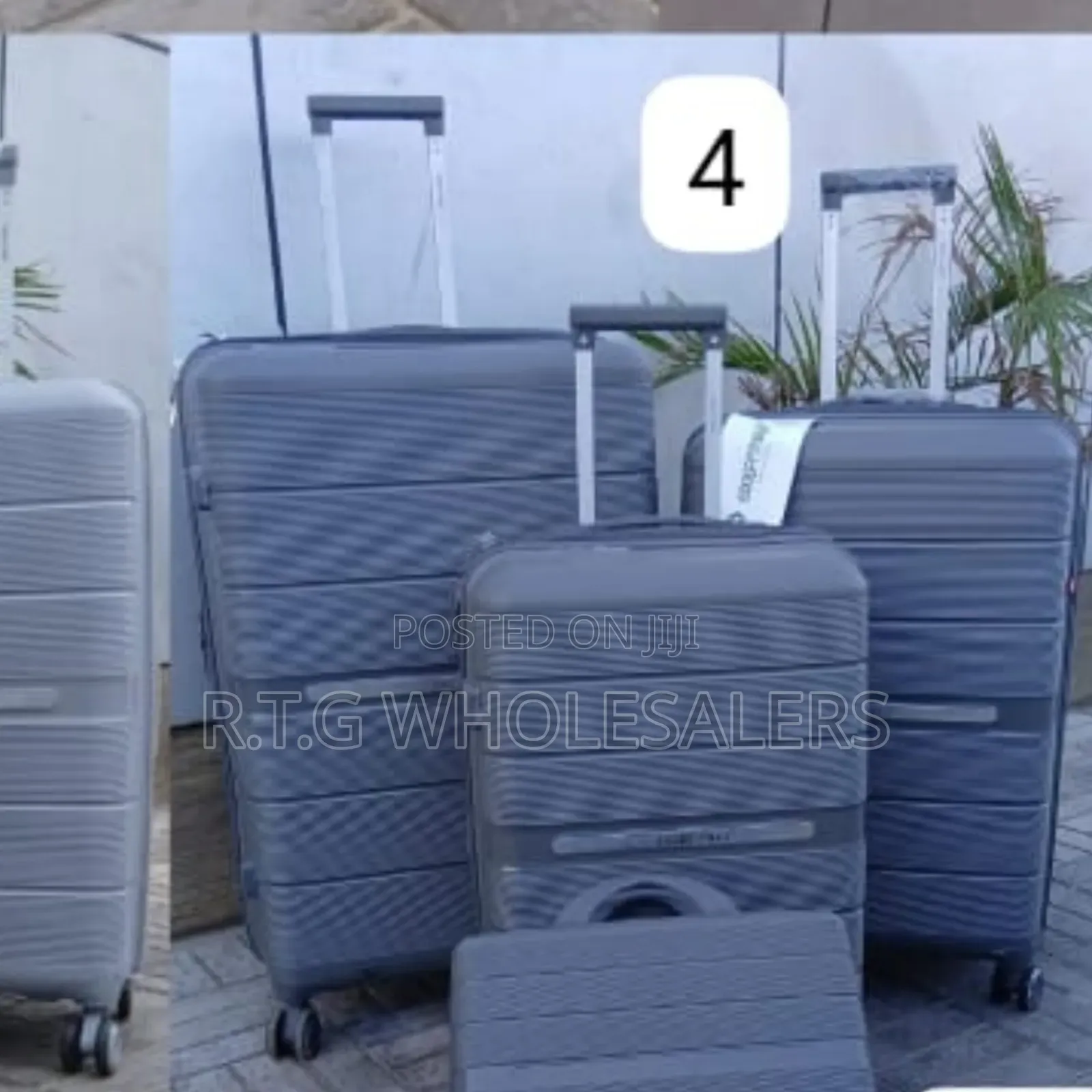 Luxury 4-in-1 Unbreakable Rubber Briefcase Travel Luggage – Size 4