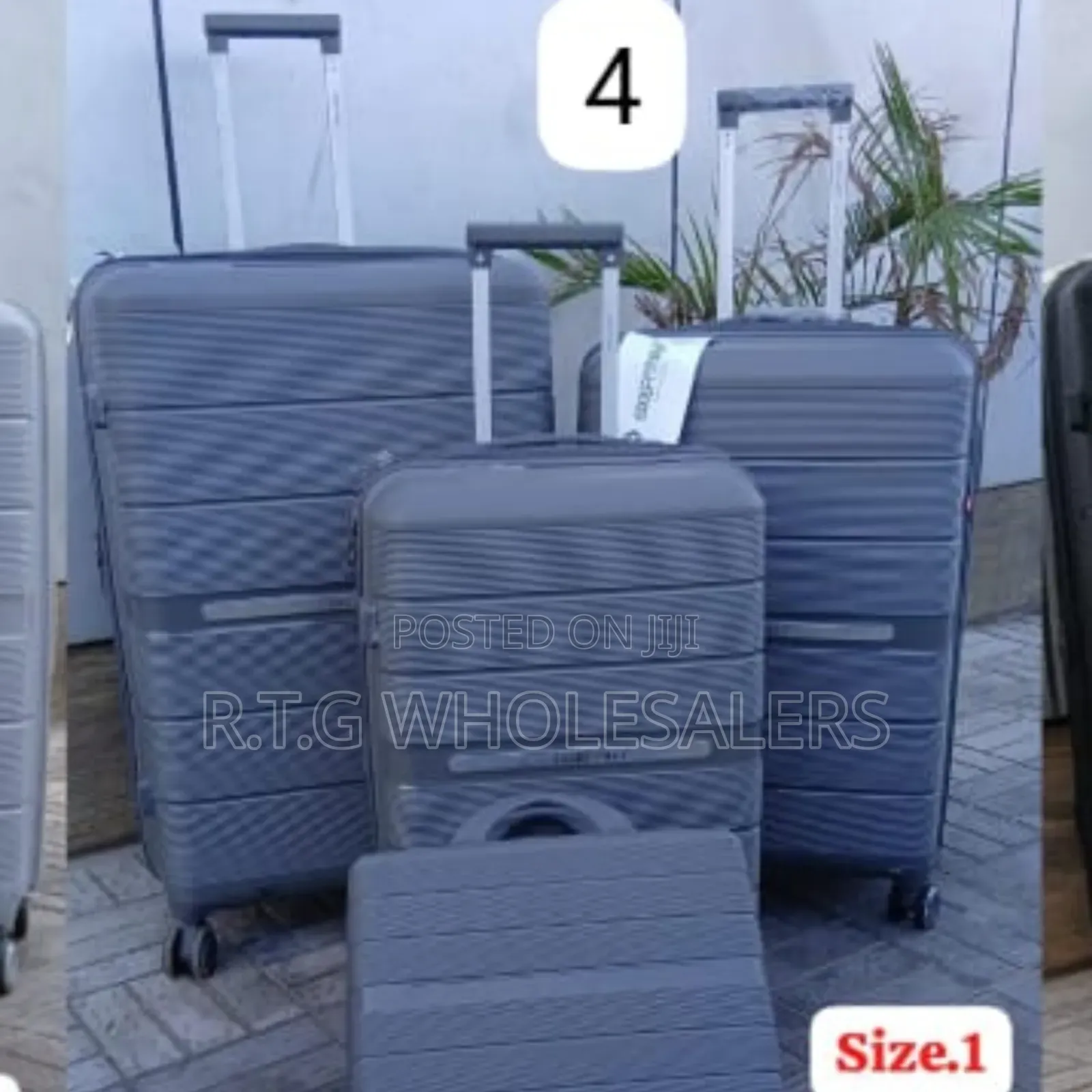 Luxury 4-in-1 Unbreakable Rubber Briefcase Travel Luggage – Size 4
